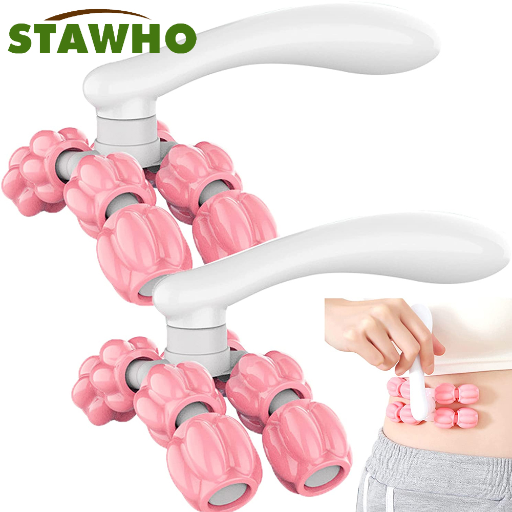 Reflexology Foot Roller - Y字型8ビーズマッサージ器 ハンドヘルドマッサージローラー 手の筋肉、背中、首、足、肩、脚の痛み緩和マッサージツール