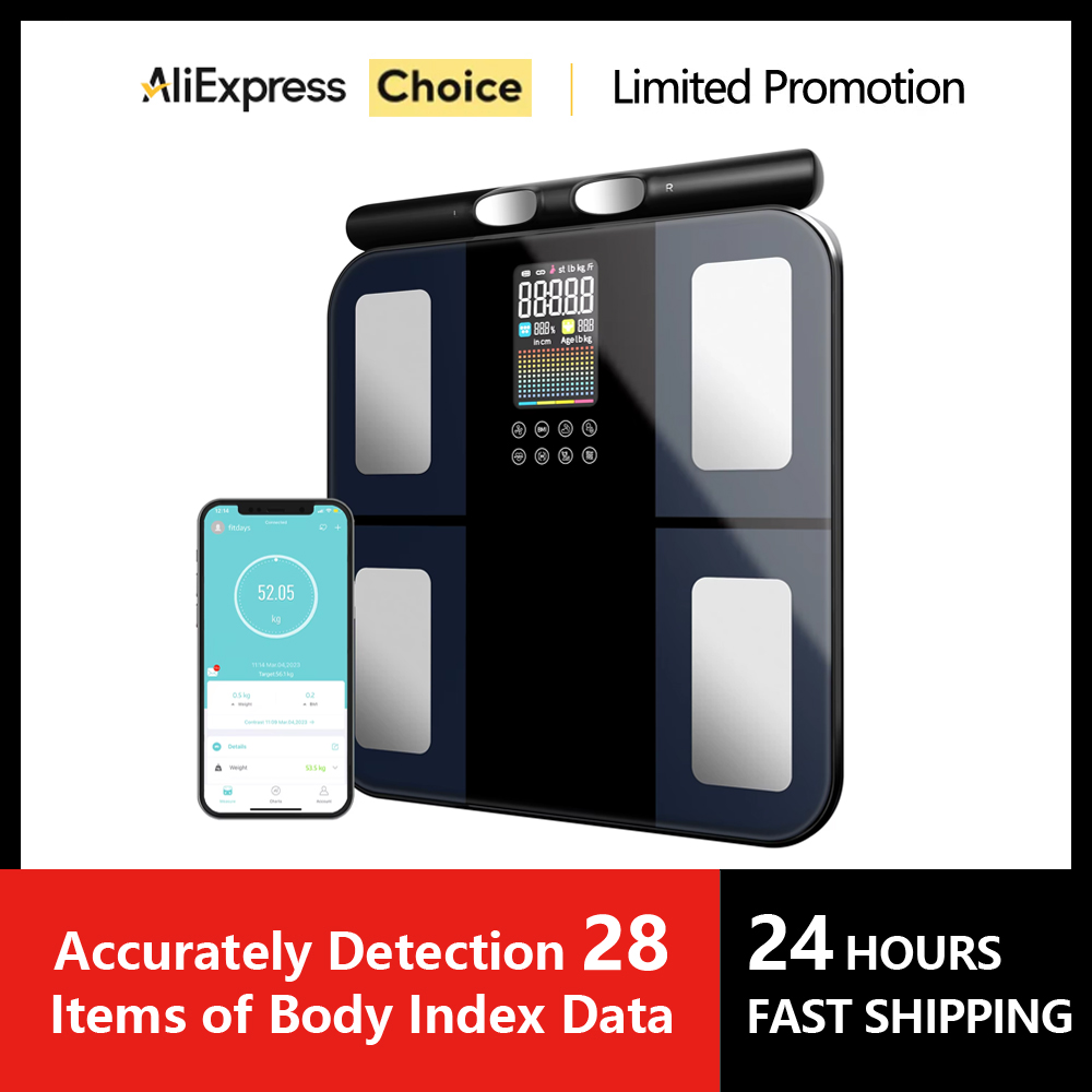 Digital Body Weight Scale - スマートデジタル体組成計 バイオインピーダンス体脂肪計 体重計 ヘルストラッカー スマート体組成計