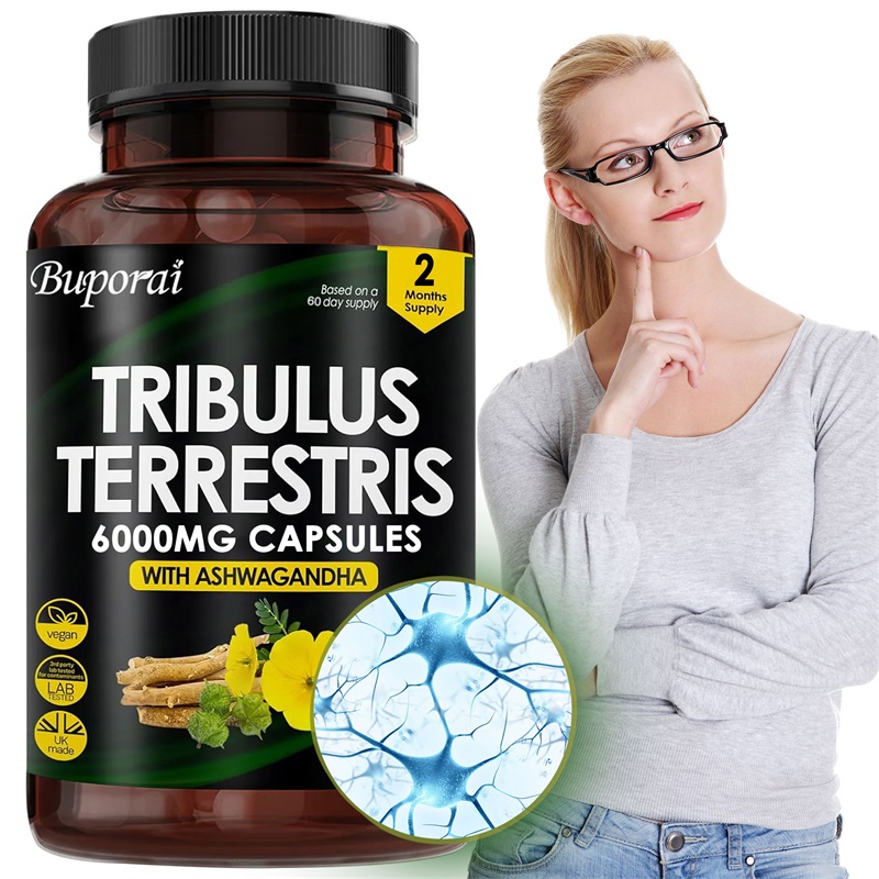 Health And Wellness Promotion - Tribulus Terrestris 6000MG - 全体的な健康をサポートし、リラクゼーションを助け、神経系の健康を促進し、エネルギーを高めます。