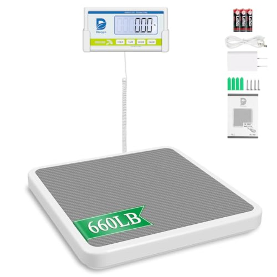 デジタル表示付き体重計、660ポンド（約299kg）まで計量 - Digital Body Weight Scale のレビューと価格