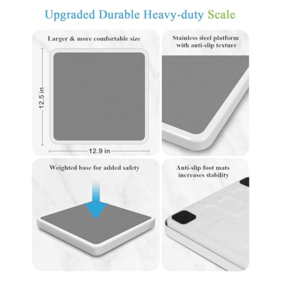 デジタル表示付き体重計、660ポンド（約299kg）まで計量 - Digital Body Weight Scale のレビューと価格