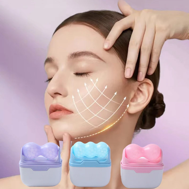 ダブルヘッドアイスローラー 顔のむくみ、片頭痛の緩和、軽傷、 - Ice Roller Face Cold のレビューと価格