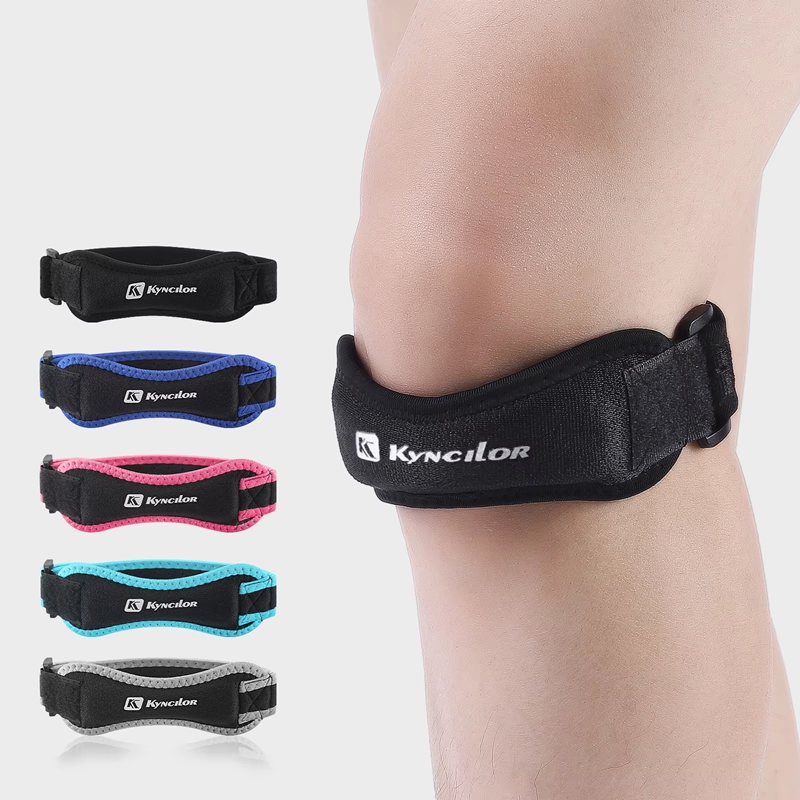 1 ピース膝膝蓋骨腱膝サポートストラップブレース調節可能な衝 - Compression Knee Sleeve のレビューと価格