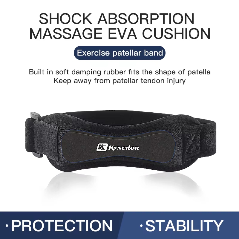 1 ピース膝膝蓋骨腱膝サポートストラップブレース調節可能な衝 - Compression Knee Sleeve のレビューと価格