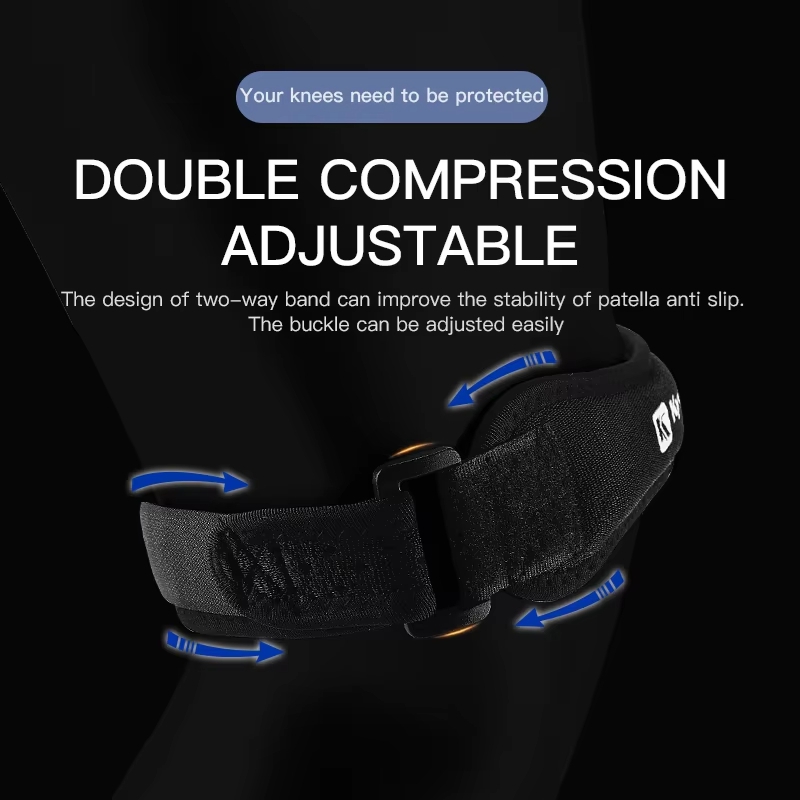 1 ピース膝膝蓋骨腱膝サポートストラップブレース調節可能な衝 - Compression Knee Sleeve のレビューと価格