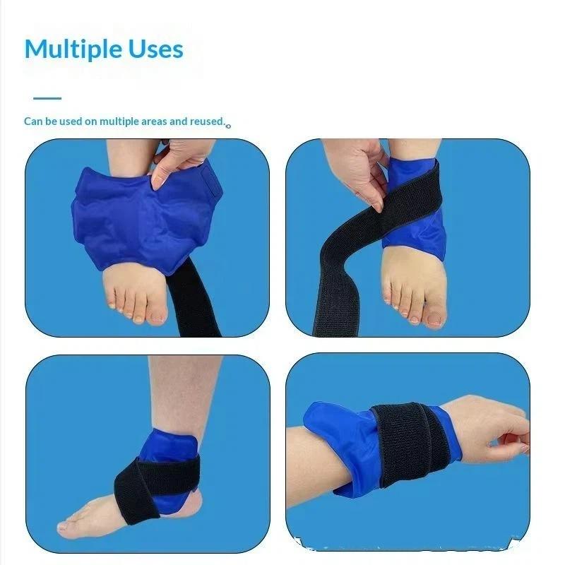 新しい膝足首用アイスパックラップ、再利用可能な温冷湿布、36 - Compression Knee Sleeve のレビューと価格