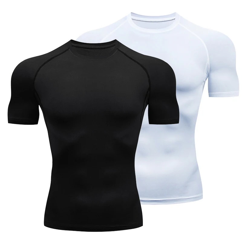 メンズスポーツTシャツ,トップ,コンプレッションガーメント, - Health Wellness And Fitness のレビューと価格