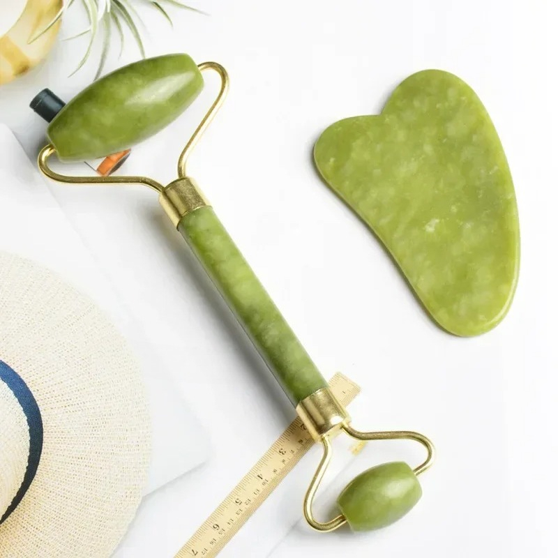 天然翡翠ローラーマッサージ器、スクレイピングボード、フットマ - Reflexology Foot Roller のレビューと価格