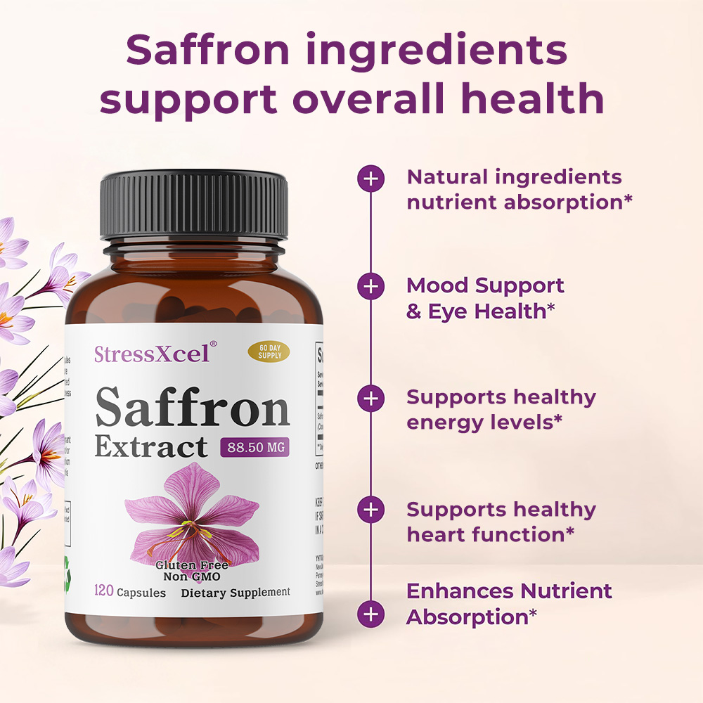 サフランエキスカプセル、抗酸化作用のある毎日の健康補助食品、 - Health And Wellness Promotion のレビューと価格