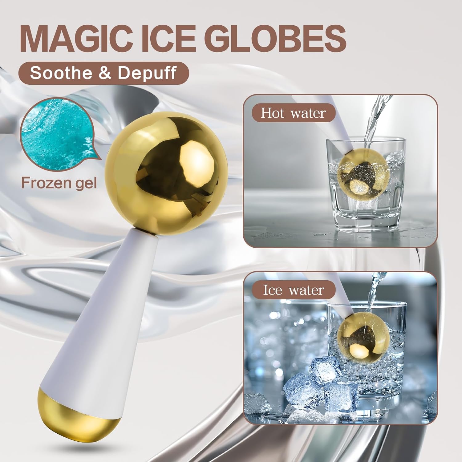 アイスグローブ フェイスアイ用 スチール ホット&クライオス - Ice Roller Face Cold のレビューと価格