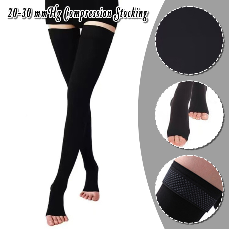 20-32 mmHg 圧縮ストッキング レッグウォーマー 太 - Compression Knee Sleeve のレビューと価格