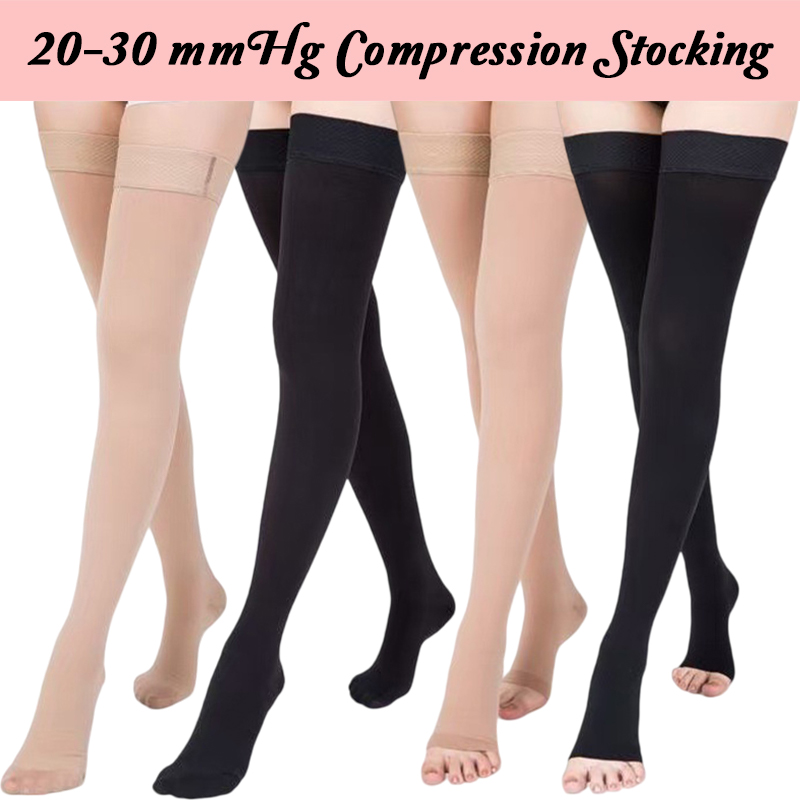 20-32 mmHg 圧縮ストッキング レッグウォーマー 太 - Compression Knee Sleeve のレビューと価格