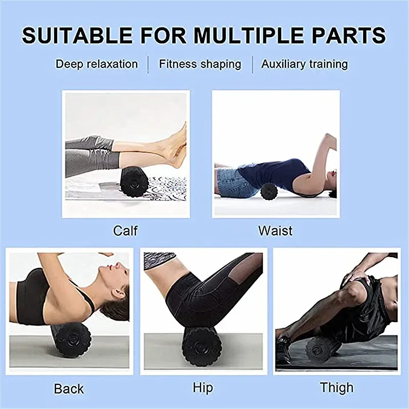 振動付き電動ヨガマッサージフォームマッサージャー,4スピード - Health Wellness And Fitness のレビューと価格