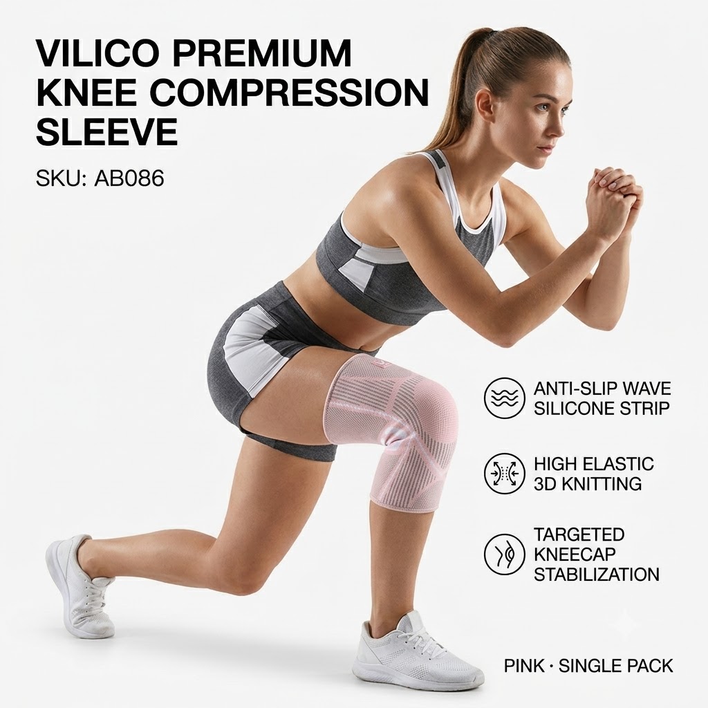 1PC 膝パッド圧縮膝パッド膝ブレース関節炎用関節サポートス - Compression Knee Sleeve のレビューと価格