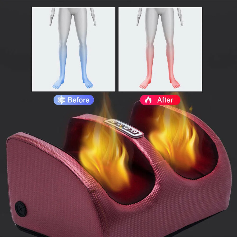 赤外線加熱電気フットマッサージ指圧リラックスボディマッサージ - Reflexology Foot Roller のレビューと価格