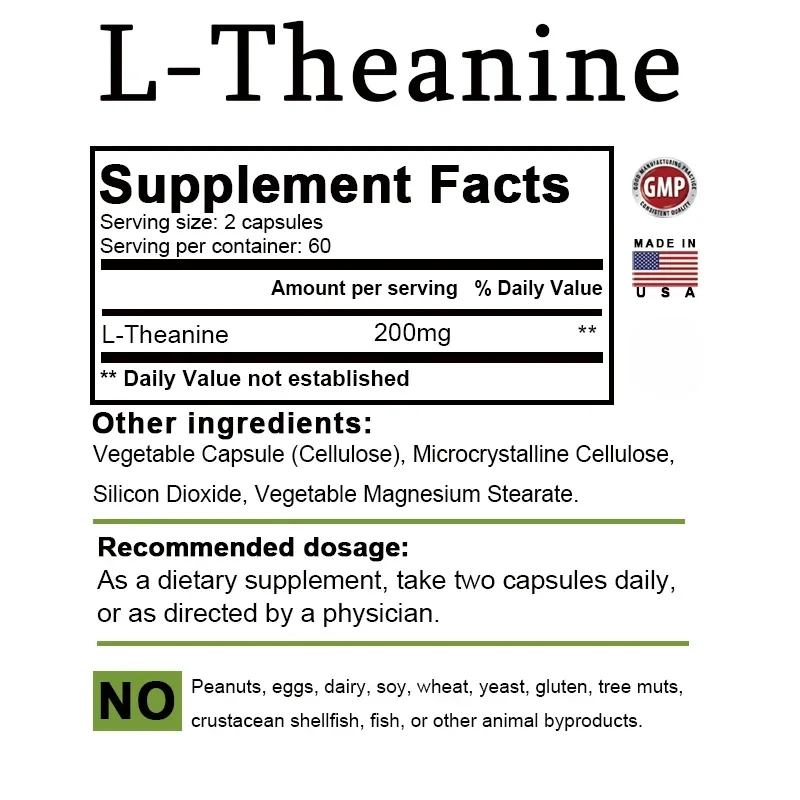 L-テアニン 200 Mg - リラックス効果、ストレス軽減 - Health And Wellness Promotion のレビューと価格