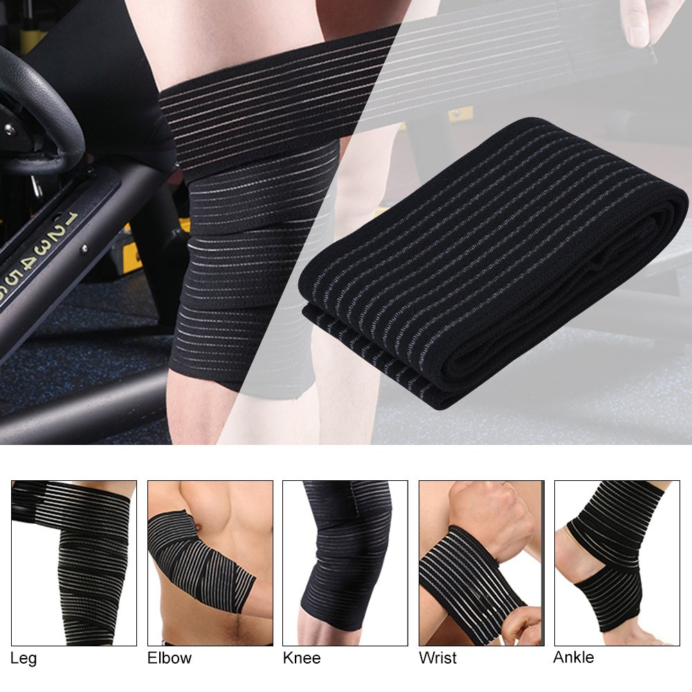 1 個 40-300 センチメートル圧縮包帯プロテクター膝サ - Compression Knee Sleeve のレビューと価格