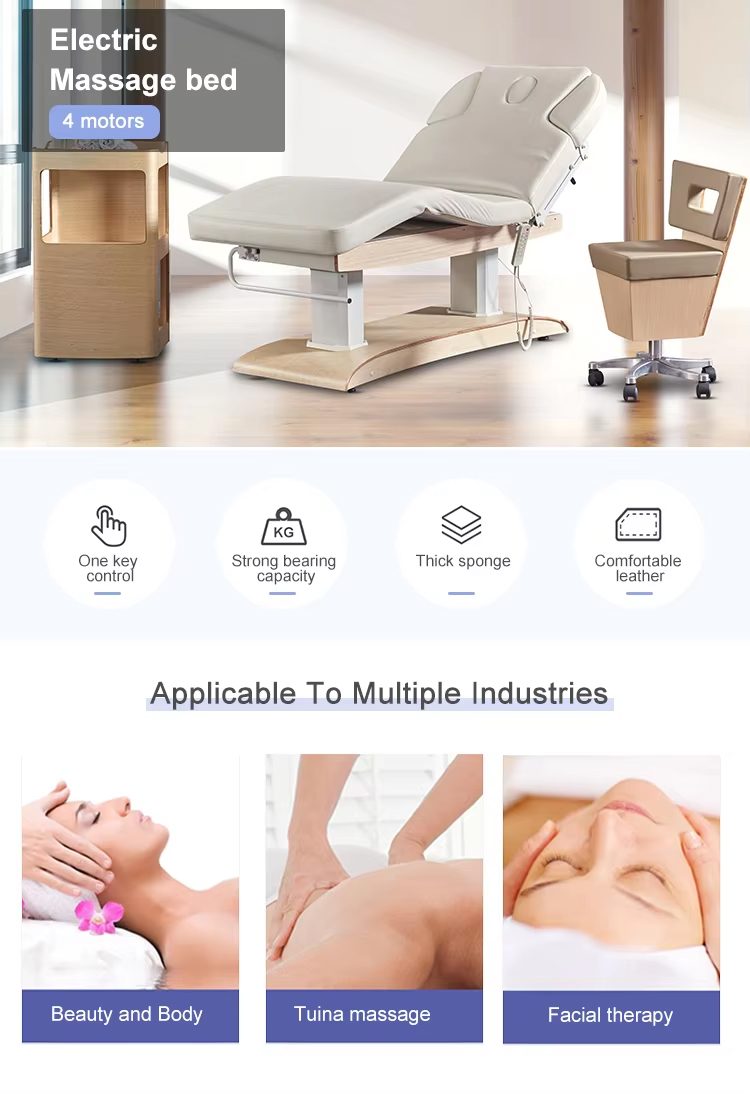 工場カスタマイズ木目調ベースマッサージベッド 電動スパウェル - Health Wellness Clinic のレビューと価格