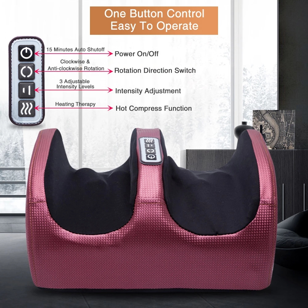 フットマッサージ機電気指圧フットマッサージャー加熱療法足脚マ - Reflexology Foot Roller のレビューと価格