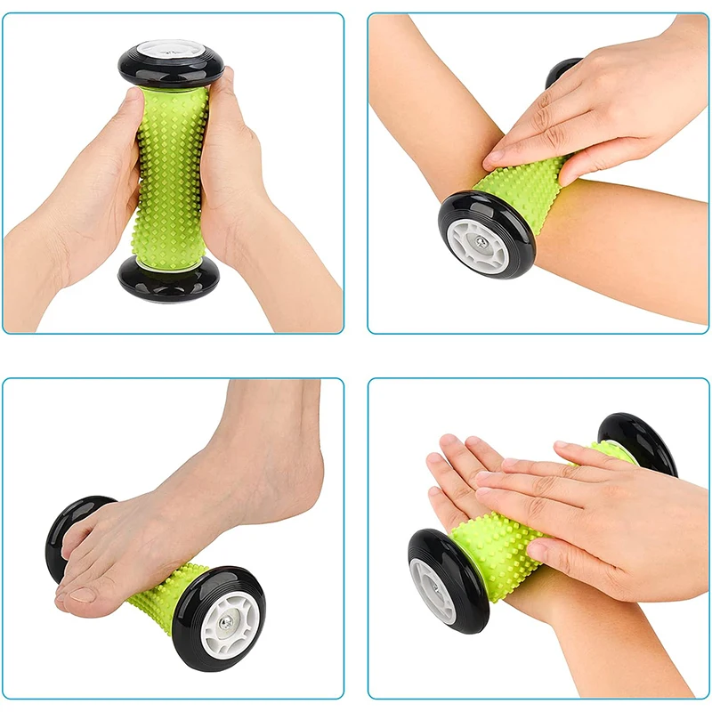 ポータブル手動フットローラーマッサージ器 背中 脚 手 腕  - Reflexology Foot Roller のレビューと価格