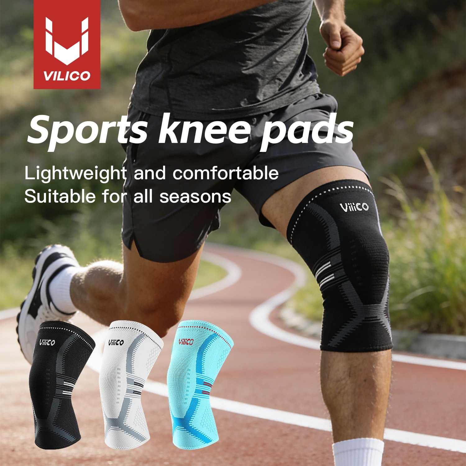 1個入り膝サポーター 男女兼用 - ランニング、ジム、スポー - Compression Knee Sleeve のレビューと価格