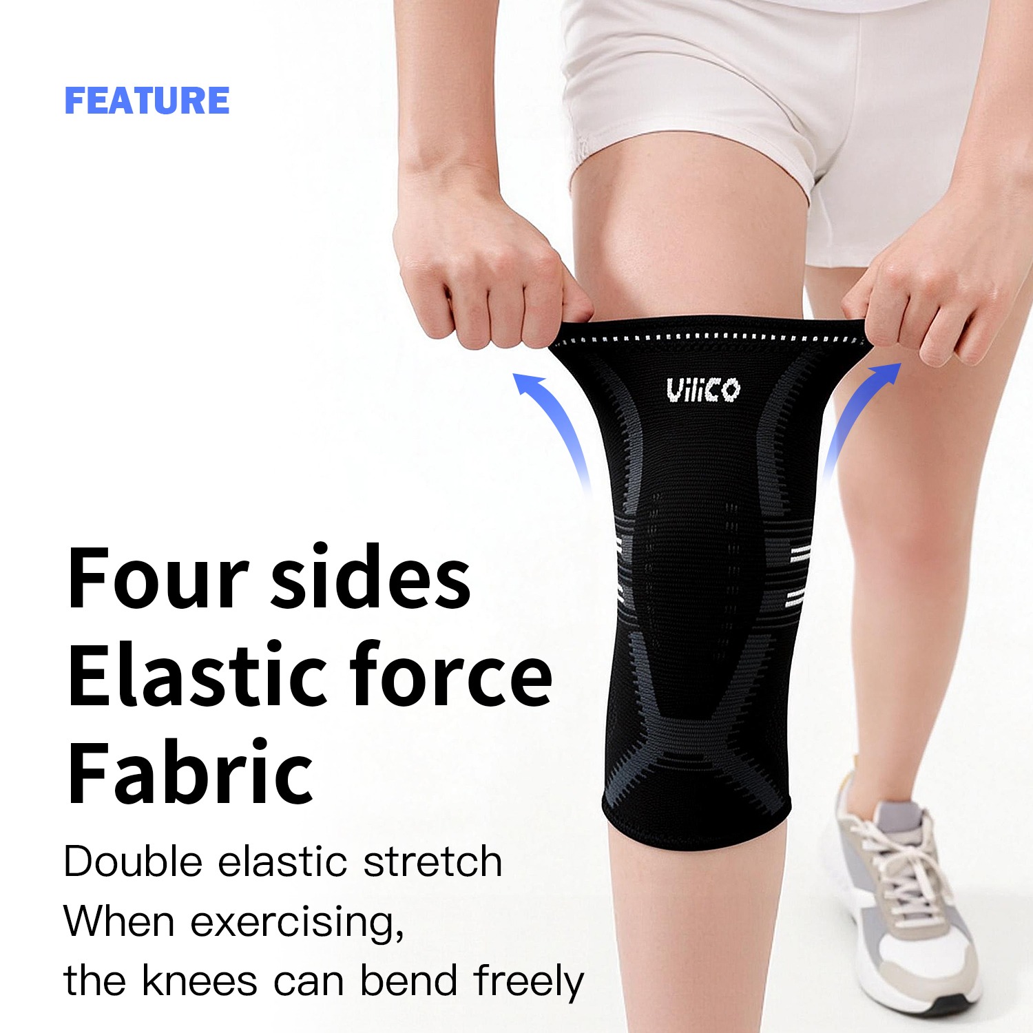 1個入り膝サポーター 男女兼用 - ランニング、ジム、スポー - Compression Knee Sleeve のレビューと価格