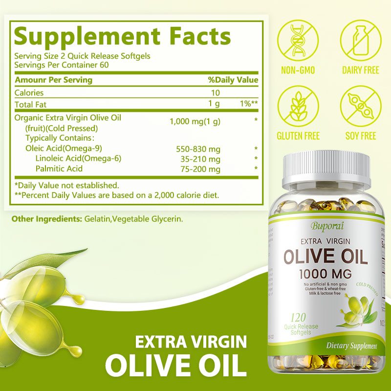 オリーブオイルソフトジェル1000mg - 細胞の修復を促進 - Health And Wellness Promotion のレビューと価格